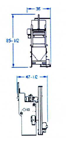 1.25 cubic foot air blast barrel dimensions