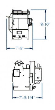 dimensions for 48 inch table blast machine